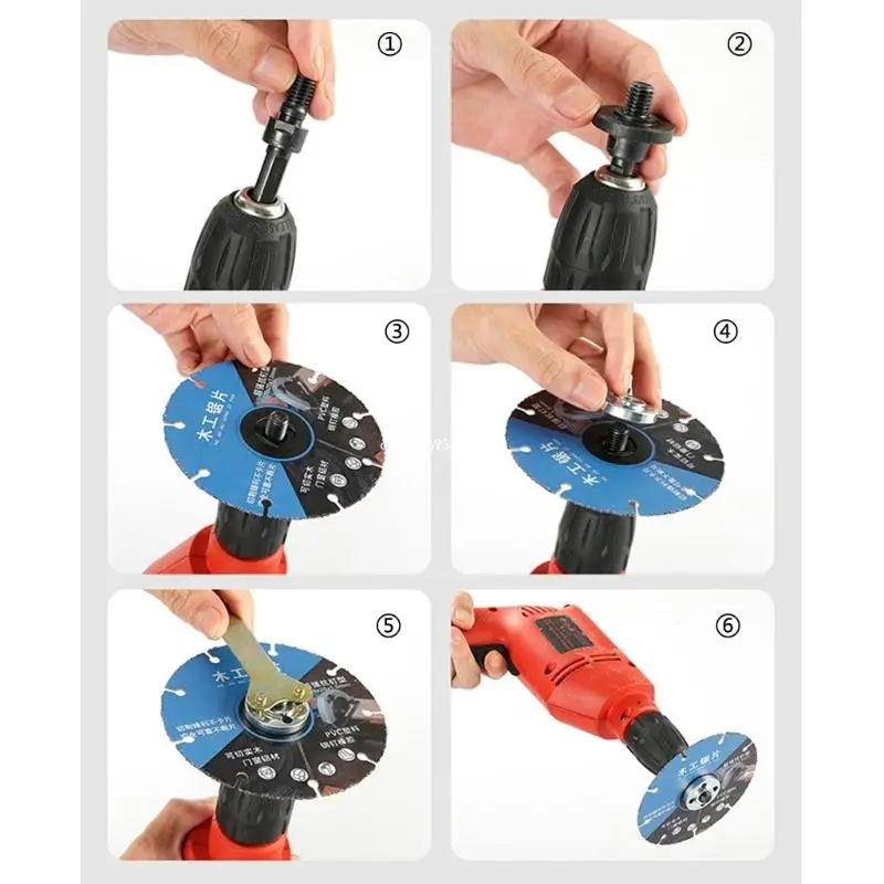 convertitore da trapano elettrico a smerigliatrice angolare, adattatore connessione per smerigliatura con biella per da