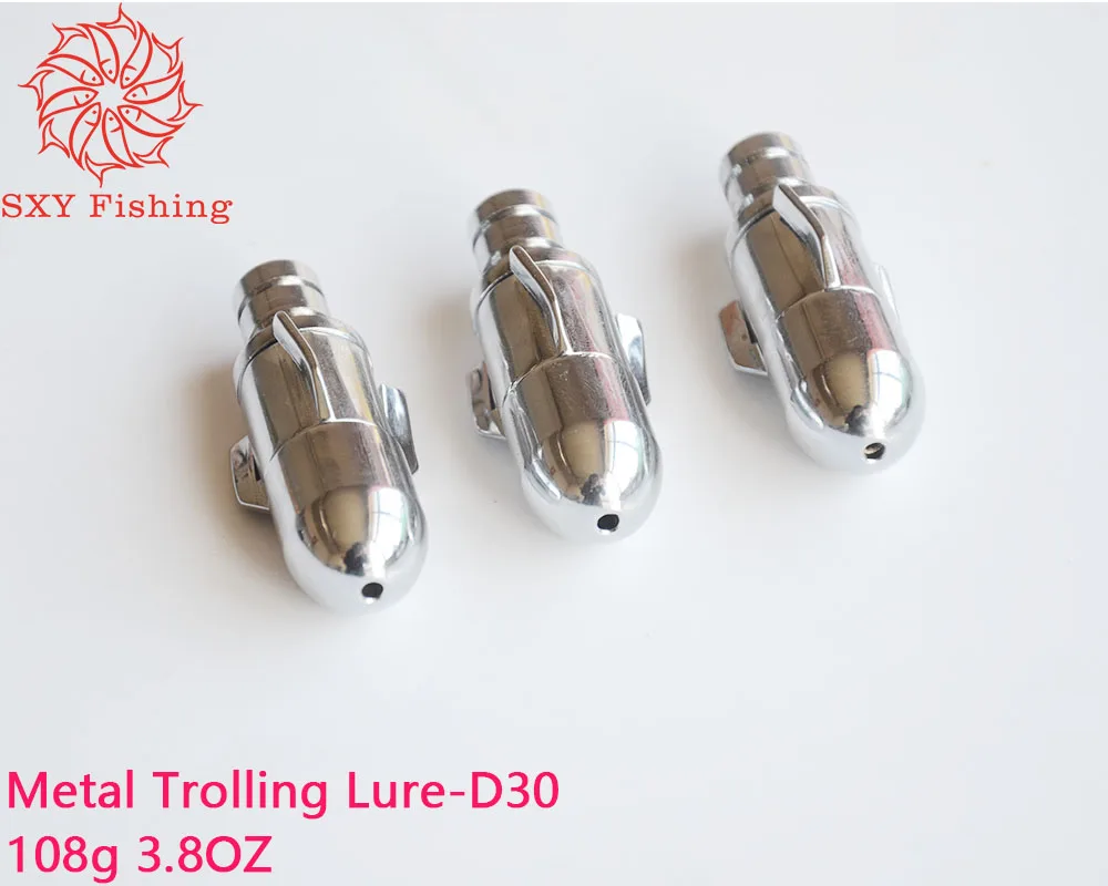 

SXY Fishing D30 D29 D28 Metal copper head Bait Trolling Bait wire bait Deep sea bait Metal Sea Fishing Bait Artificial