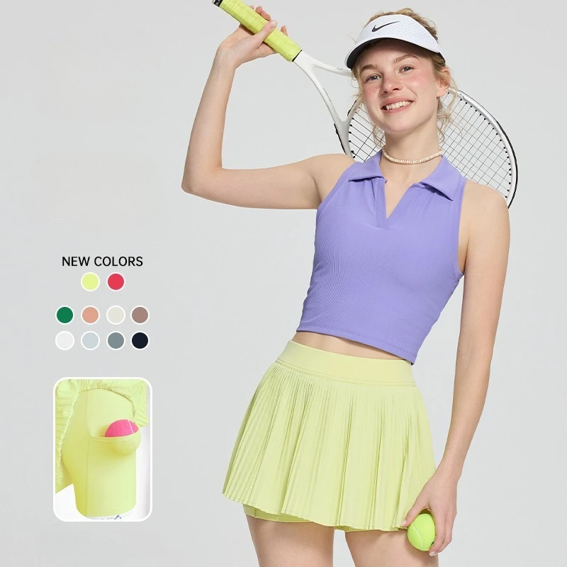 

Sean Tsing Women Tennis Golf Wear Skirts Sports Pleated Casual Fitness Yoga Training Workout Running Badminton Active Skorts