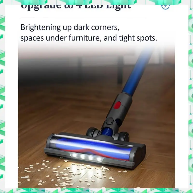 

FIZP Быстросъемная щетка для чистки головки двигателя для Dyson V6 DC58 DC59 DC62 DC72 DC74 Вакуумная насадка со светодиодной подсветкой от пыли