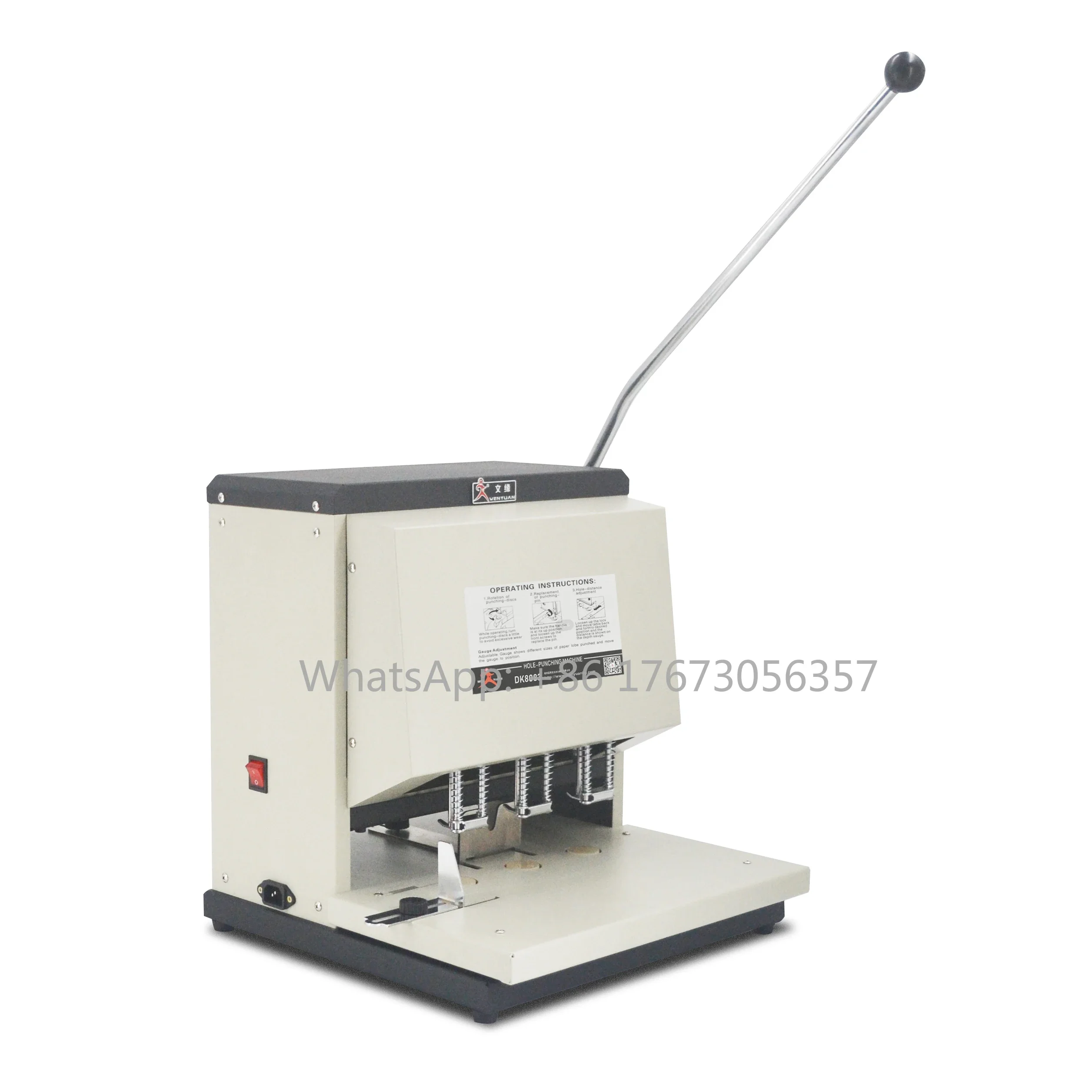 U-DK8083 Electric 3 Hole Paper Drill Paper Hole Punching Machine Whosale Price Hole Punch