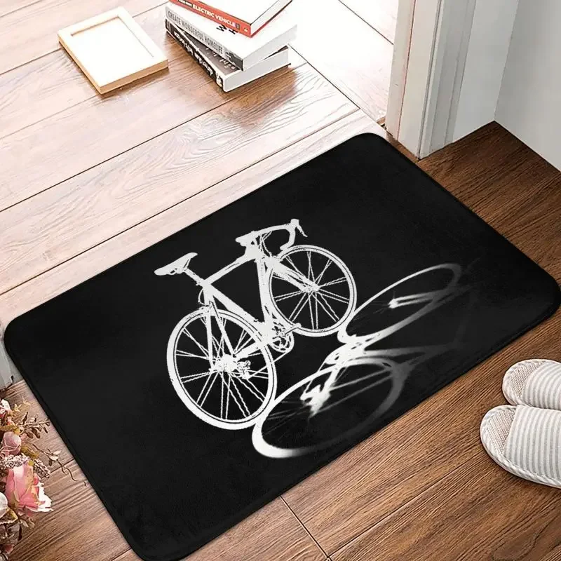 Personalized Bicycle Bike Riders Doormat Mat Anti-Slip Bicycling Cyclist MTB Mountain Biking Kitchen Bath Toilet Rug Carpet
