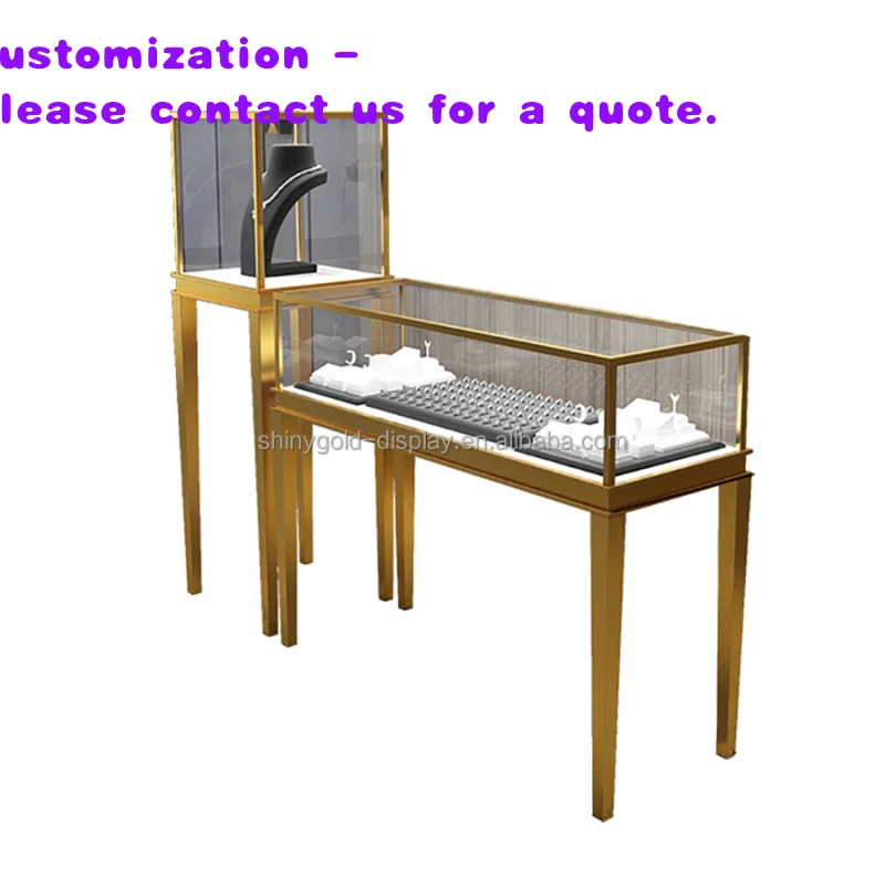 

Витрина для ювелирных изделий и часов с LED-подсветкой, металлический стенд-витрина для демонстрации украшений