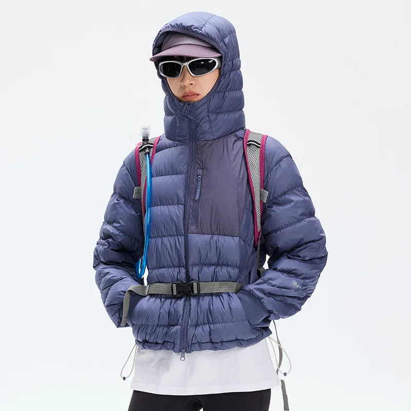 تسلق الجبال في الهواء الطلق 90% الأبيض بطة أسفل مقنعين سترة الرجال الشتاء الدافئة الرياضة أسفل معطف رجل chaquetones hombre JK-119 #3