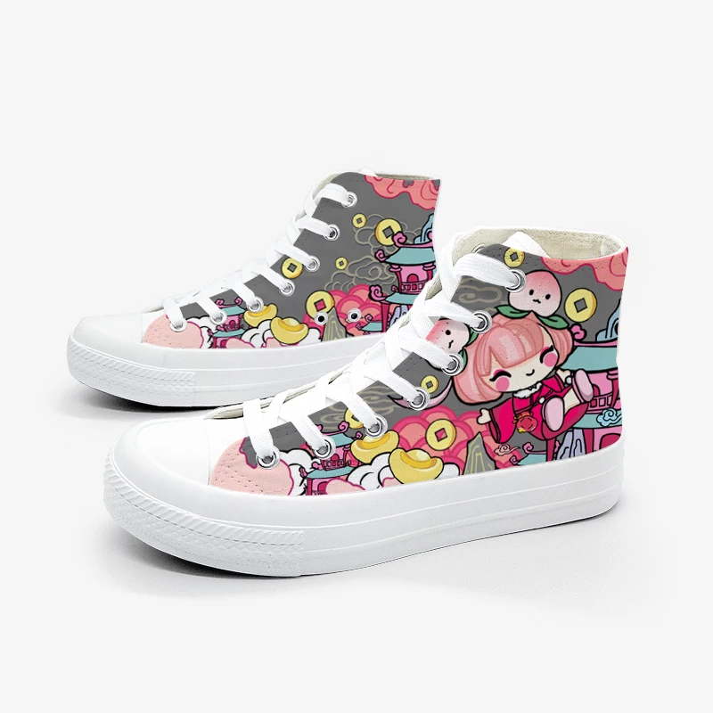 

Original High Top Canvas Shoes For Women With Soft Soles That Are Not Tiring. 2025 New Casual And Plush New Year's Gift Shoes
