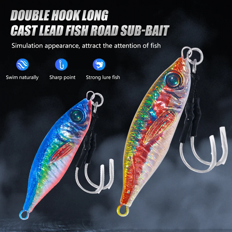 Jig Metal 30-80g – Shore Casting Jigging para Lubina Trucha Atún - imagen 5