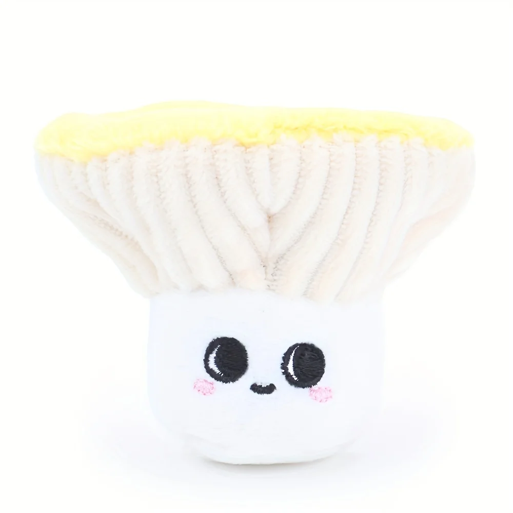 8CM żółty grzyb pluszowa roślina warzywna lalka seria dla dzieci kojące zabawki prezenty