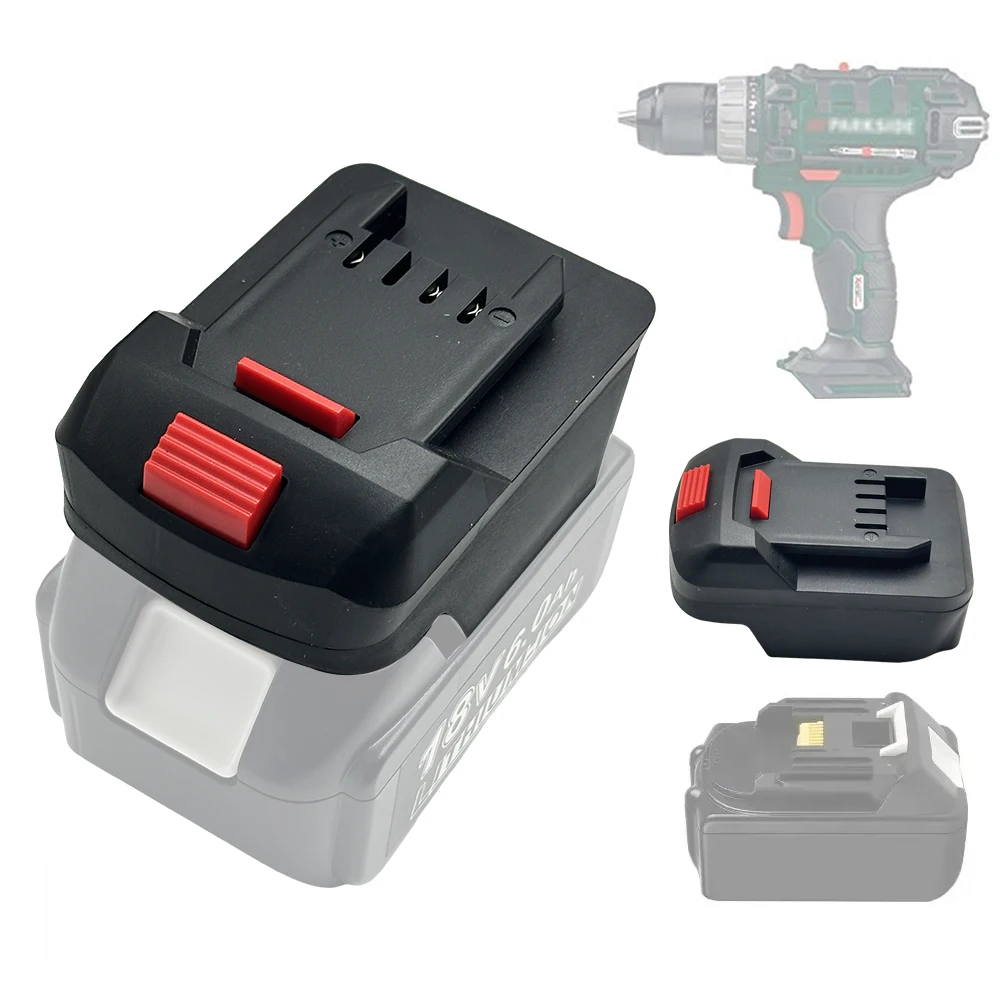 

Адаптер-переходник для литиевых аккумуляторов Parkside X20V, совместимый с литиевыми аккумуляторами Makita 18V для электроинструментов и дрелей