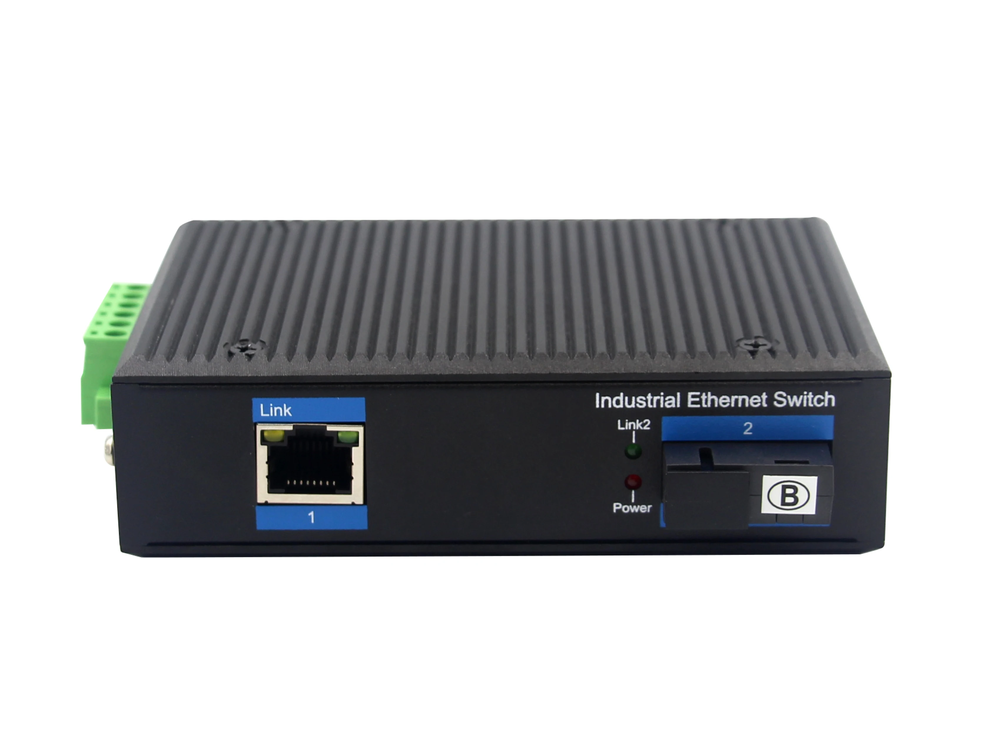 1*10/100M RJ45 Port to 1*100M Fiber Port Dual Fiber Single Model  SC Connector 20km Unmanaged Industrial Network Switch