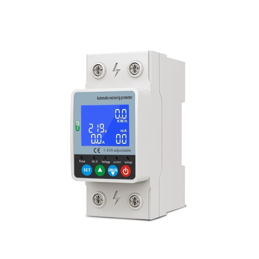 

Adjustable Overload Current Automatic Reclosing Energy Management Plastic Material Power Restoration After Faults