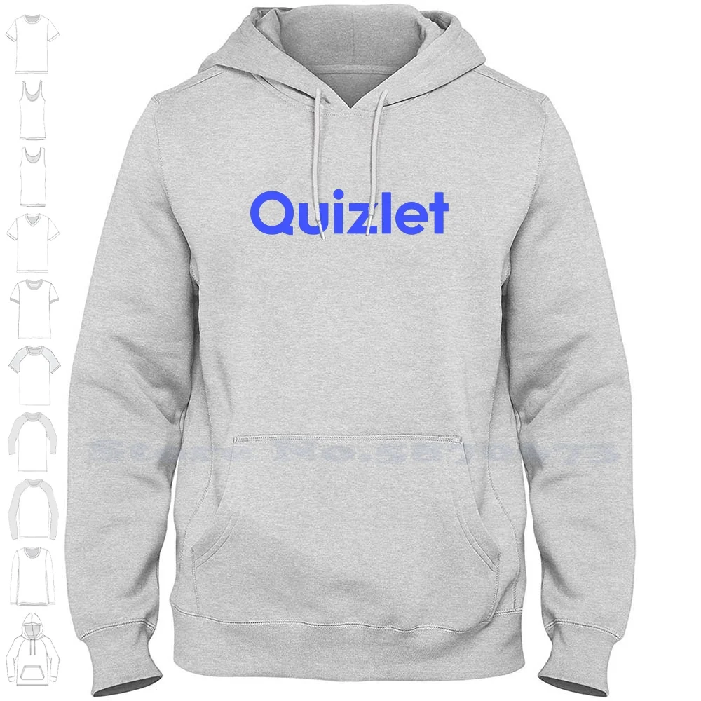 

Quizlet Logo Unisex Clothing 100% Cotton Sweatshirt Printed Brand Logo Graphic Hoodie