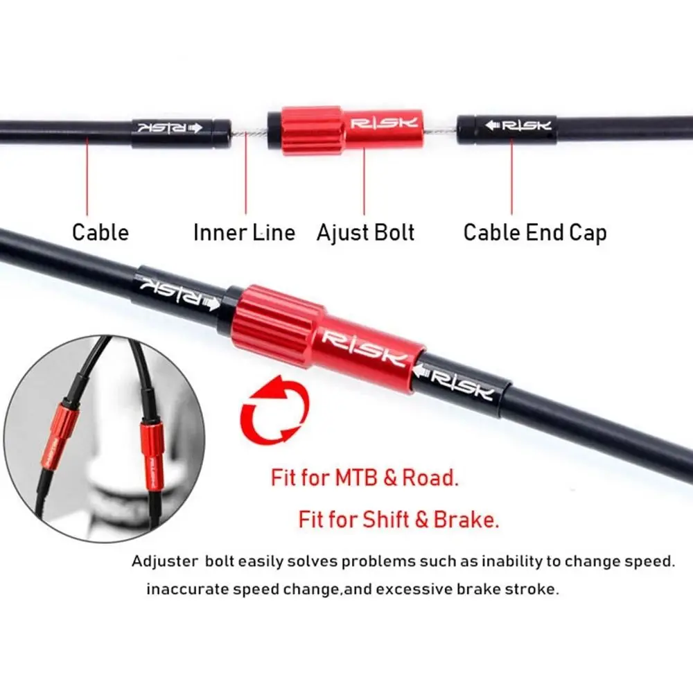 Shift Connector ​Line Parts Bikes Brake Cable Gear Bike Shifter Cable Screws Inline Cable Adjuster Adjustable Screws Screw Bolt