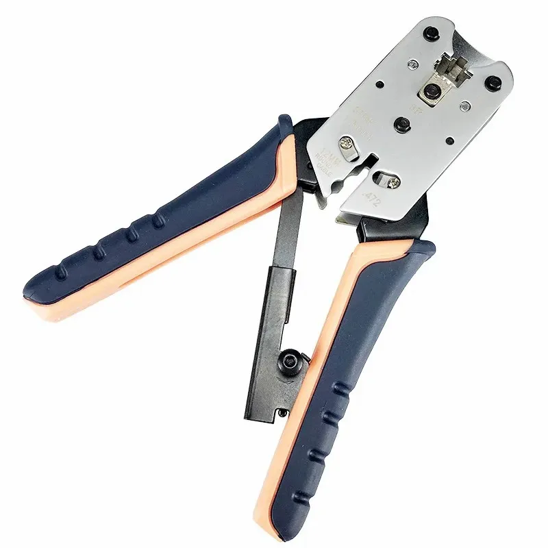 Imagem -06 - Zoerax-network Crimping Tool Modular Crimper Networking Wire Tool Kit Cortar e Descascar Cabos de Rede Apenas para 8p Rj45