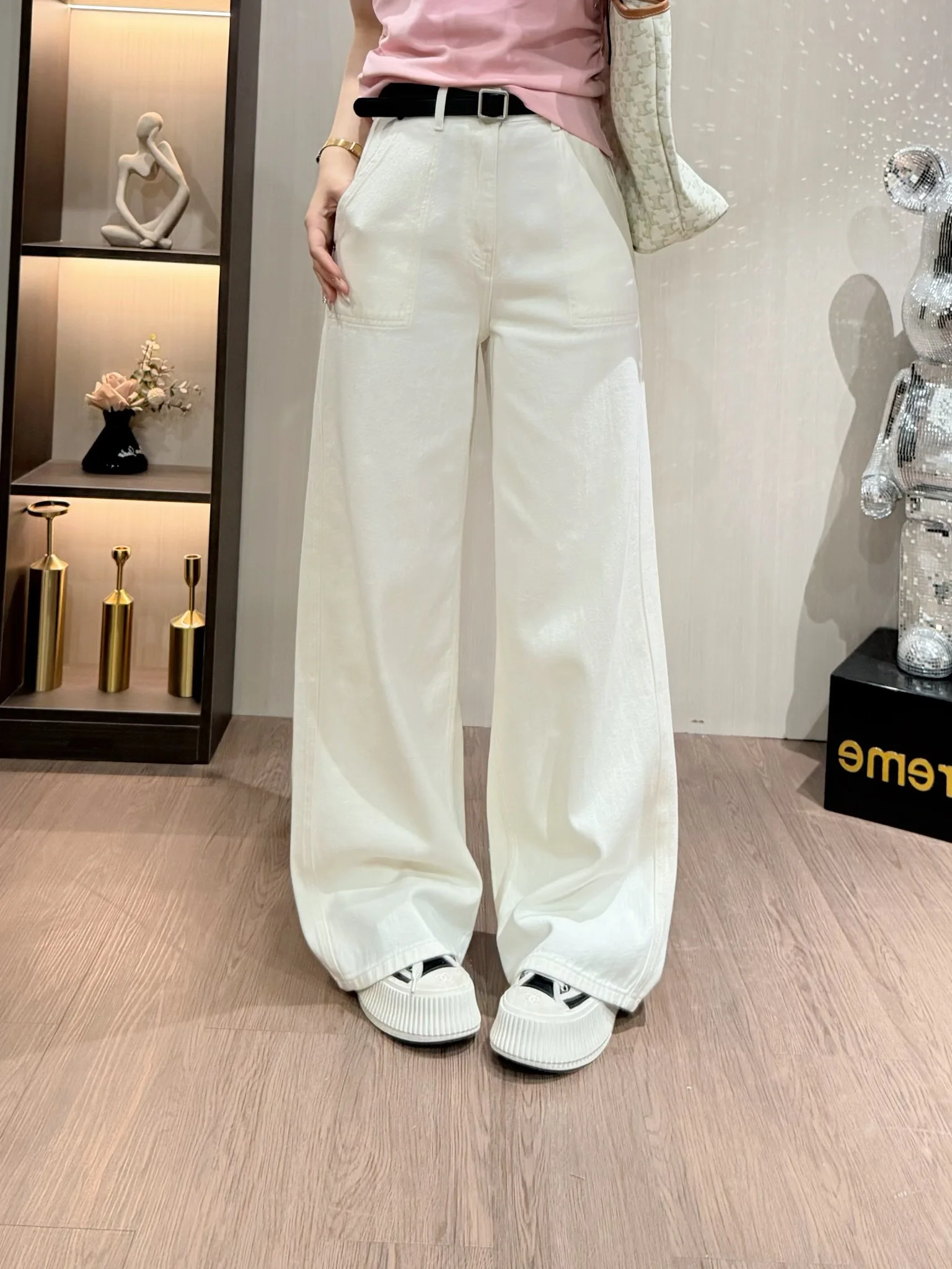 

Весна 2026: Новые женские джинсы с высокой талией, прямые, повседневные, свободного кроя, из хлопкового денима, универсальные, для ранней весны