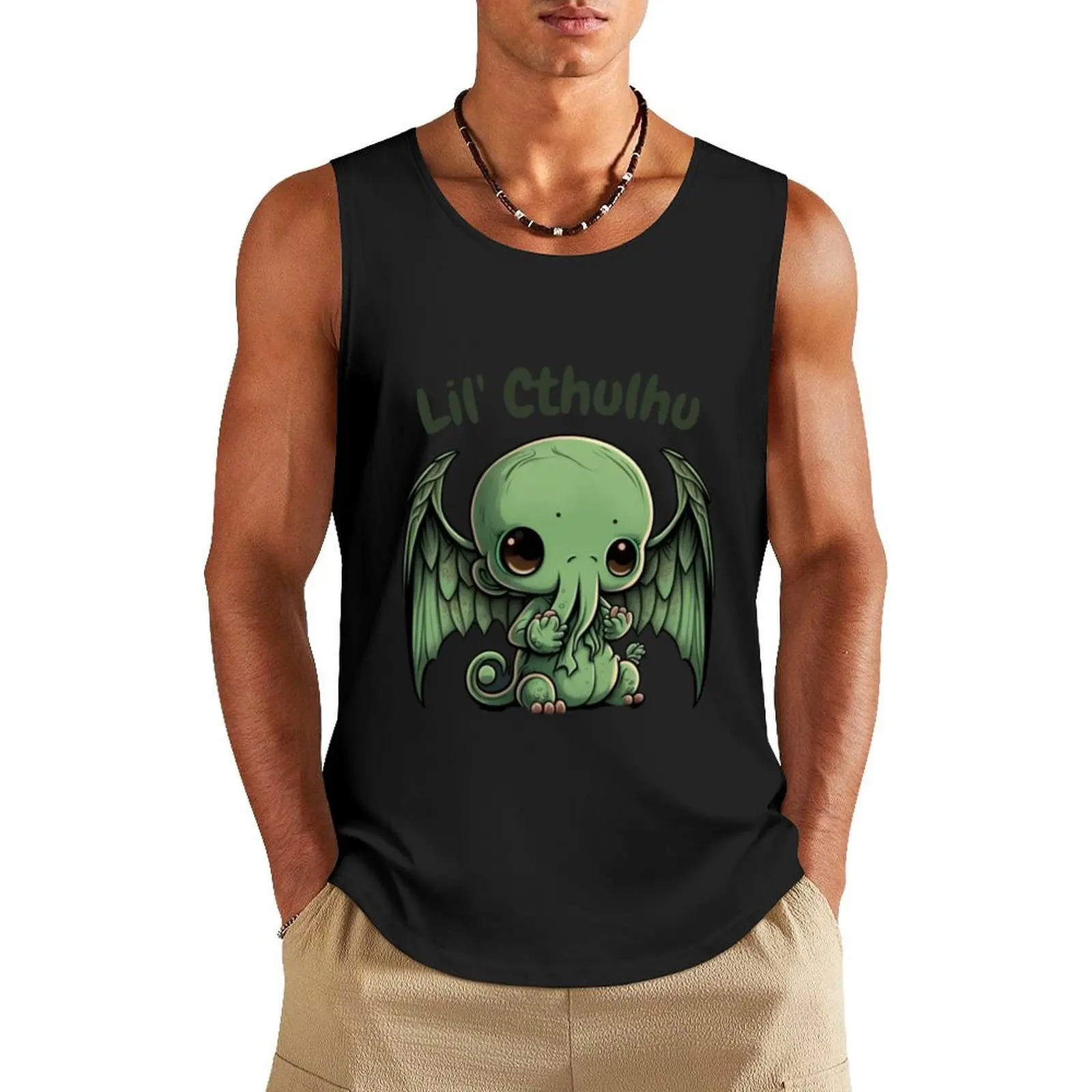 

Lil' Cthulhu Tank Top T-shirts men gym shirts man sexycostume