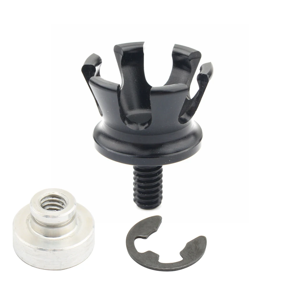 Motorcycle Crown Style Seat Bolt Screw Nuts Mount Knob Cover for Harley Sportster Dyna Fatboy Road King Softail Street Bob 96-21