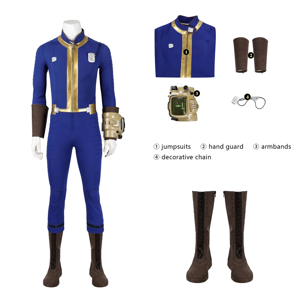 Hot Game Male Survivor Suit Man Fall Cos Out Cosplay Sole Survivor Vault 33 and Custom Number Suit Individual Items Are Sold