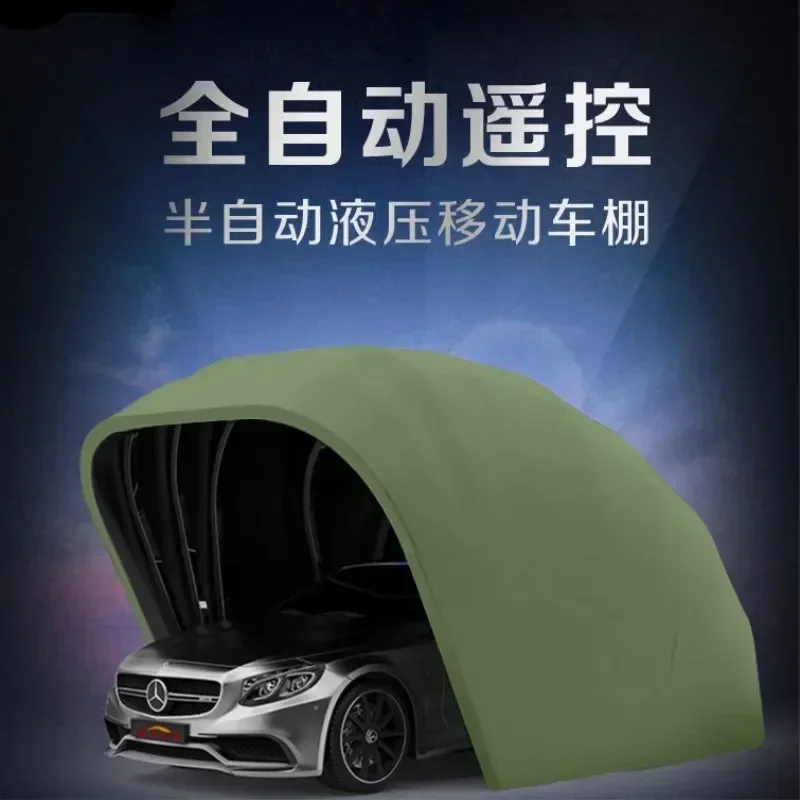 5.5 meters semi-automatic automatic mobile garage sun protection folding telescopic carport car parking shed sun awning