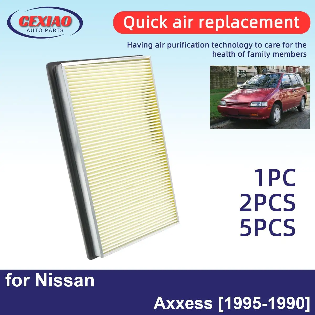 

Фильтр двигателя для Nissan Axxess 1995-1990, высокоэффективный, CA4309 25043775 2509216, 1 шт., 2 шт.