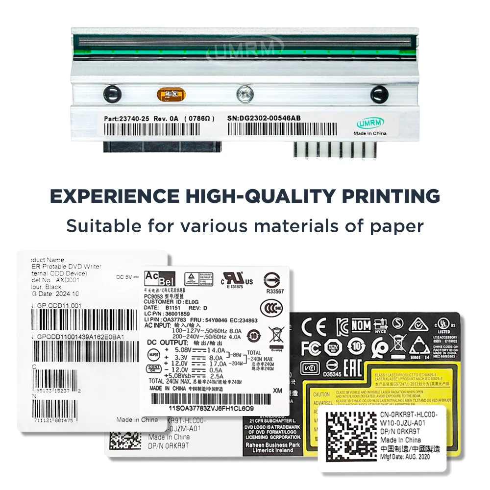 For Zebra 110Xi4 203dpi Printers Head Printhead P1004230 Industrial Thermal Label Printing Replace Parts Accessories