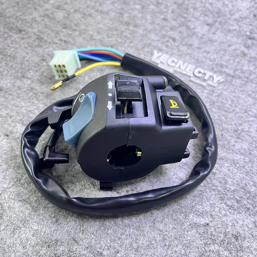 Yecnecty Motorcycle Horn Switch Electrical Parts Scooter Turn Signal Control Button Handlebar Parts For Honda CB400 1992-1998