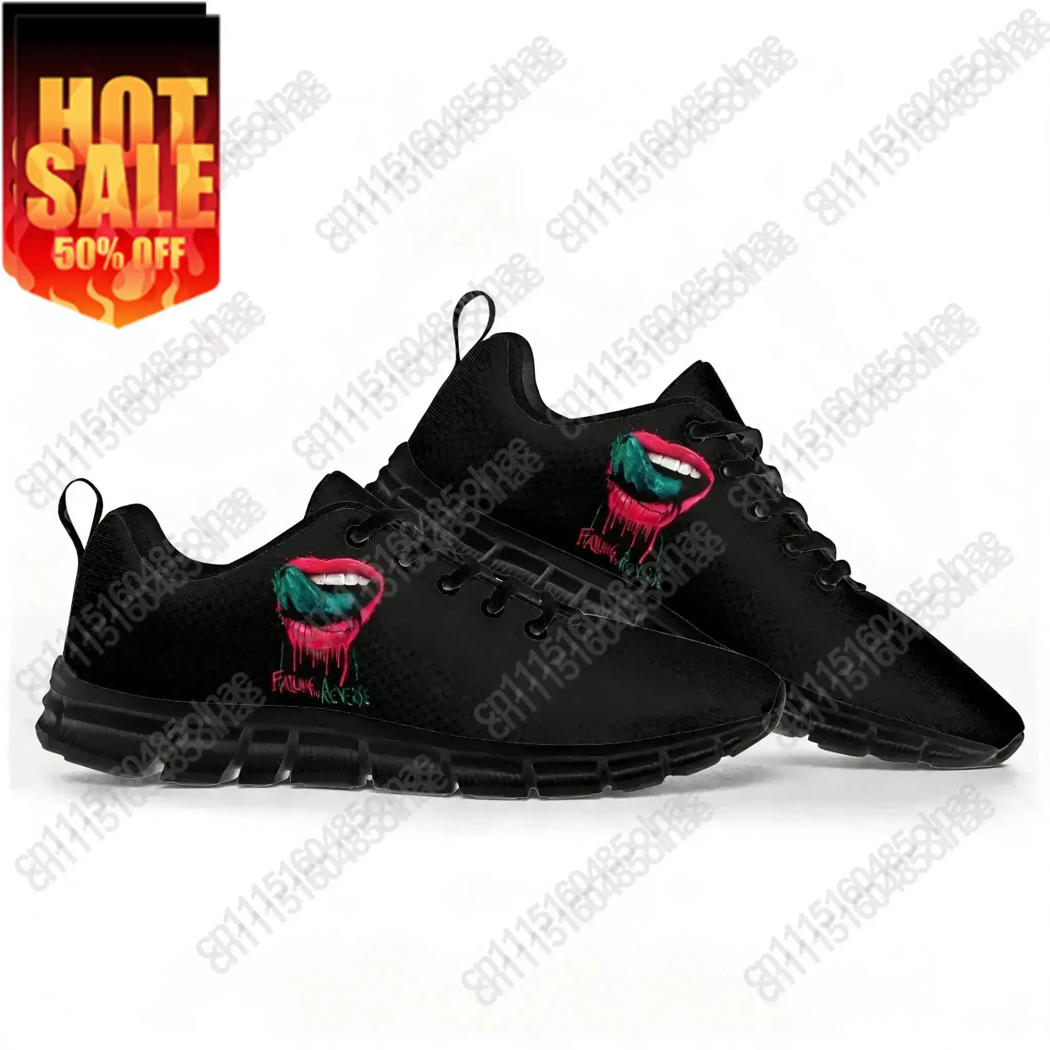 Falling In Reverse Punk Rock Band Sports Shoes Mens Womens Teenager Breathable Lace-up Sneakers Custom High Quality Couple Shoes