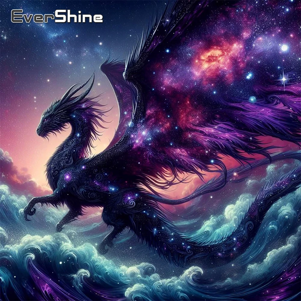 Evershine Neue Ankunft Diamant Malerei Dinosaurier Tier DIY Voll Platz Runde Stickerei Drachen Handarbeiten Mosaik Handwerk