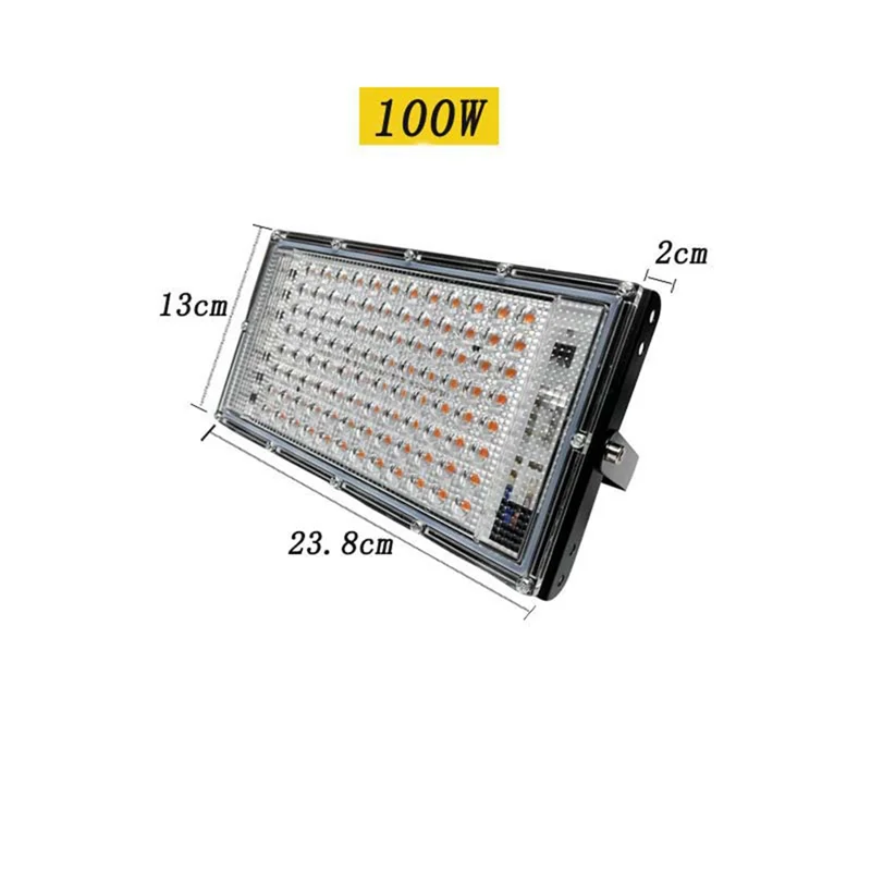 フルスペクトル LED 成長ライト Phytolamp 範囲ランプ屋外投光器植物テント花播種 50 ワット米国プラグ