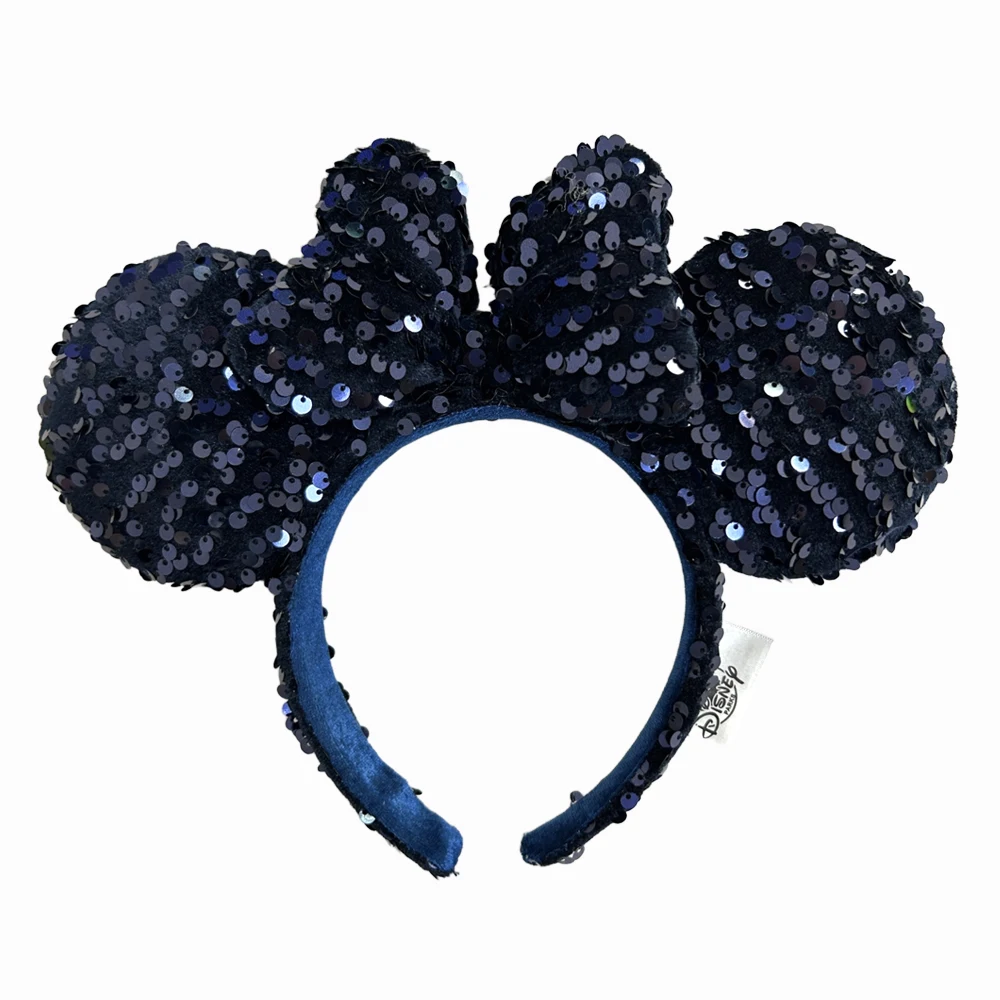 Disney pumpkin Mickey Minnie Headband Adults/Child Disneyland PU Leather Bow Ear Women Christmas Gifts image 3
