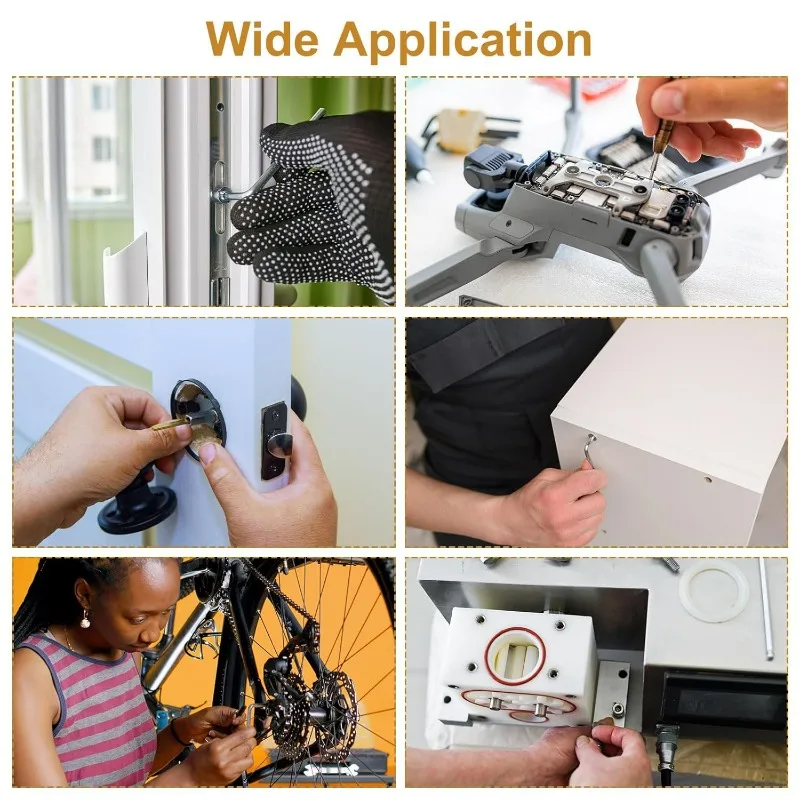 مخروط نقطة عرافة المقبس المسمار مجموعة 304 الفولاذ المقاوم للصدأ أشار تلميح ألين المقابض المسمار مجموعة متنوعة الداخلية عرافة محرك نكش مسامير #6