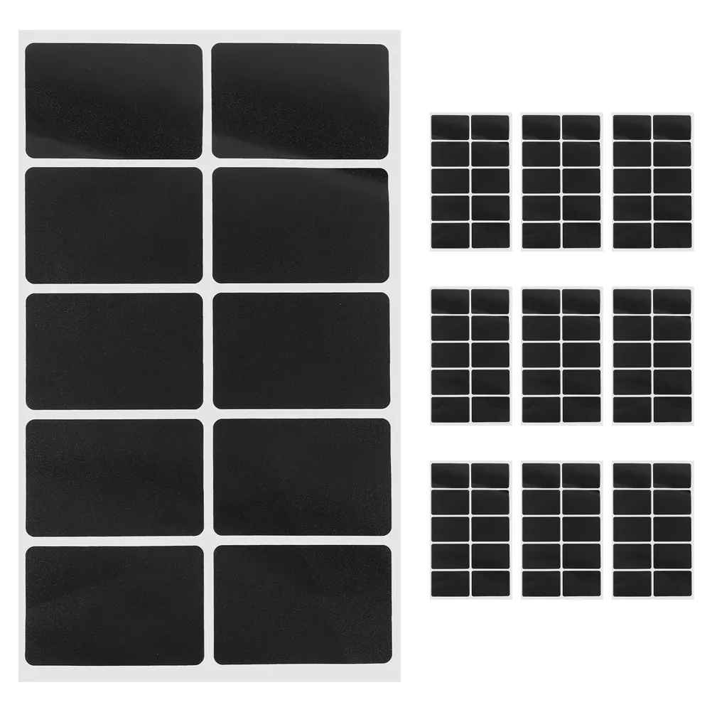 200Pcs Chalkboard Labels Self Adhesive Removable Residue Free Rewritable Blackboard Stickers for Jam Jars Food Bottles Storage