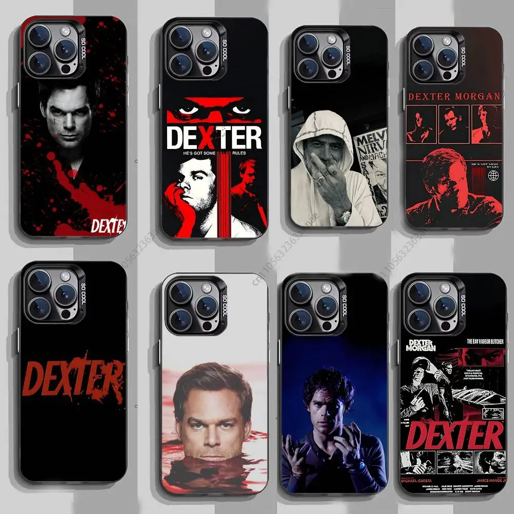 

Dexter Morgan Phone Case For iPhone 17,16,15,14,13,12,11,Pro,Max,Plus,Mini,X,XS,XR,8,S,SE Soft Black Case