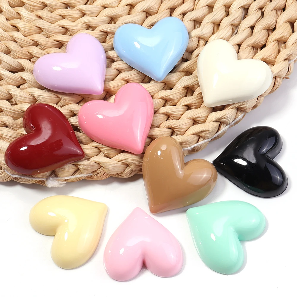 10pcs Colorful Cute Heart Flat - огляд і ціна Body Jewelry Top