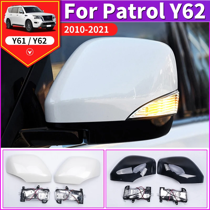 Dedicated to Nissan Patrol Y62 Rearview Mirror Cover Nissan Patrol Sexe Rear-View Mirror Shell Turn Signal Modification