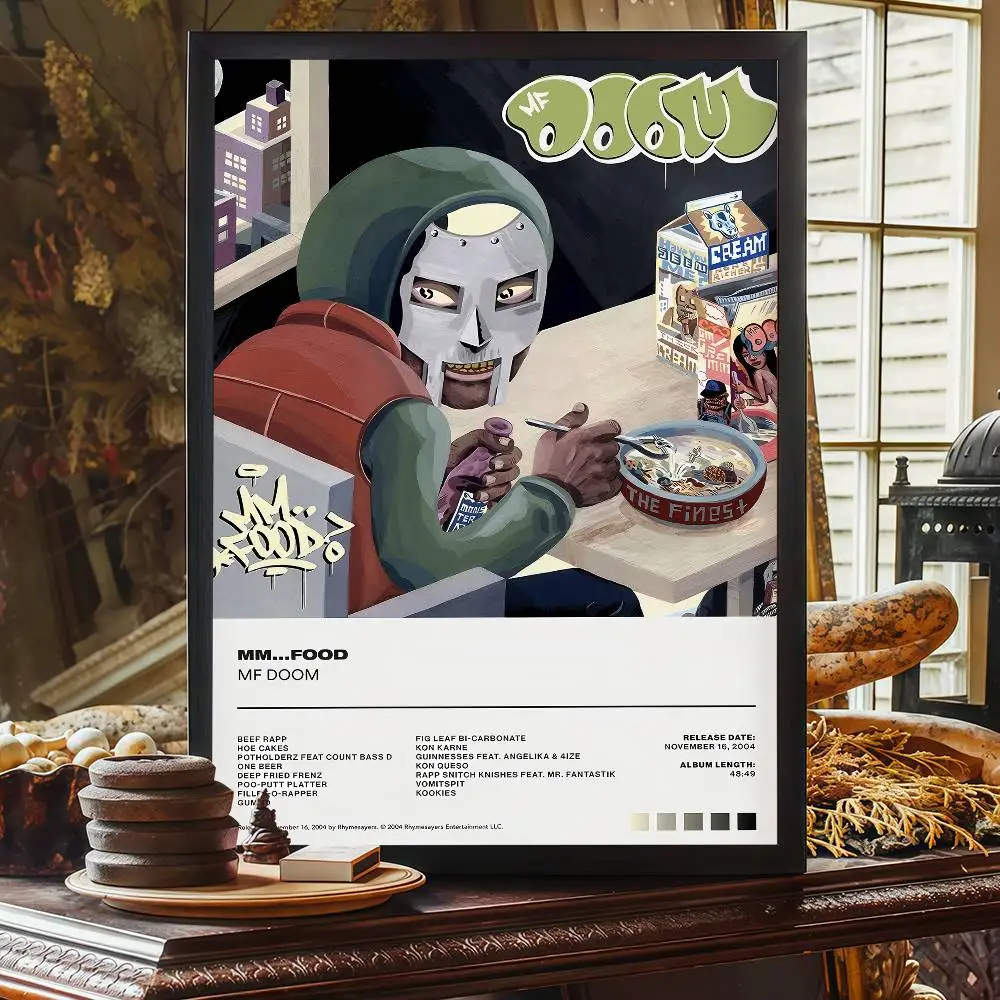 المغني MF Doom مطبوعات وملصقات ذات نوعية جيدة غرفة عتيقة مقهى ديكور ديكور المنزل