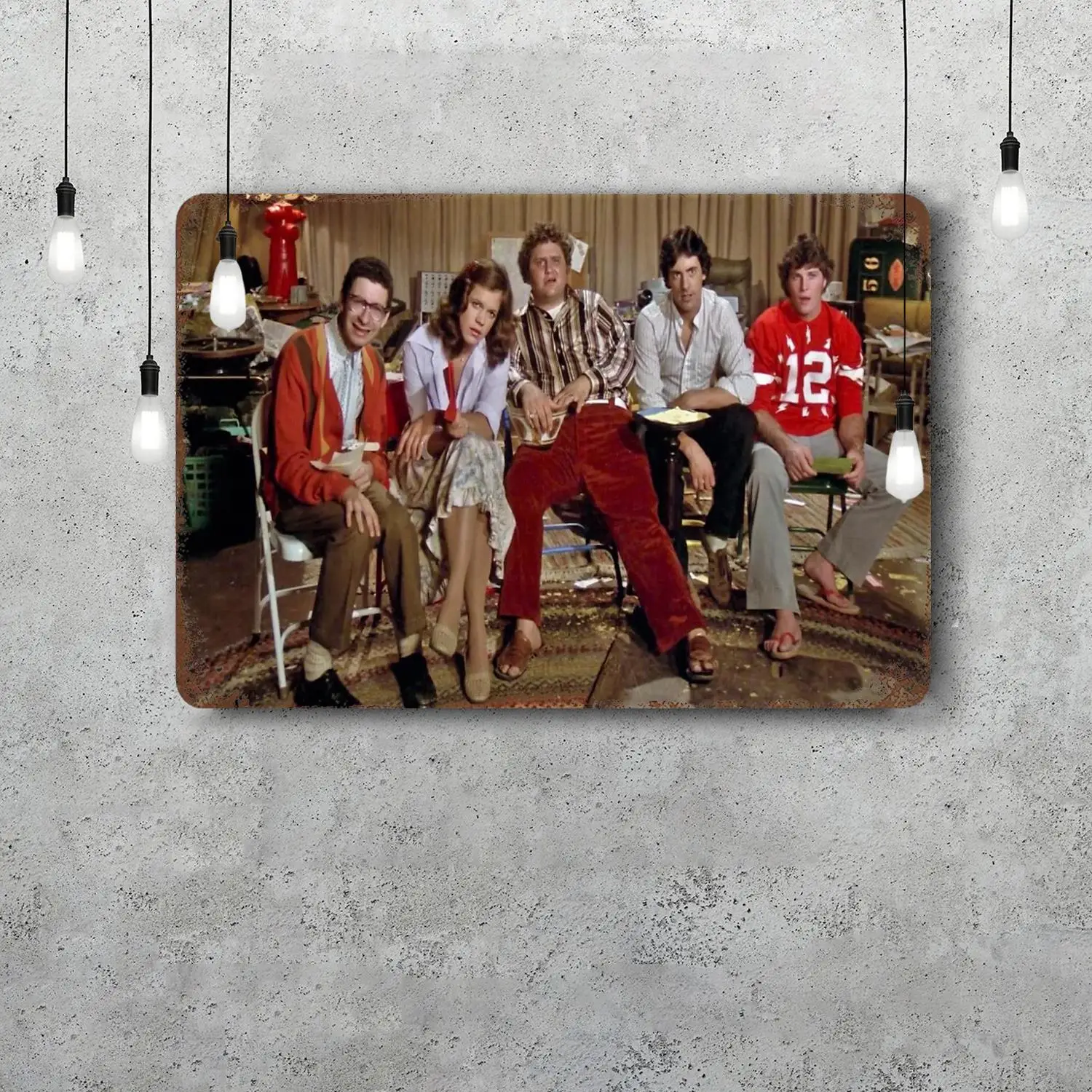 MINISO Midnight Madness Classic Poster Rusty Metal Plaque Retro Decorative Plate Bar Cave Garage Metal Sign Wall Decoration