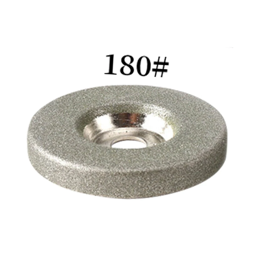 Rebolo de diamante 50mm * 10mm fresa de esmeril círculo apontador de pedra 150 #/180 #/320 # disco roda diamante revestimento de areia