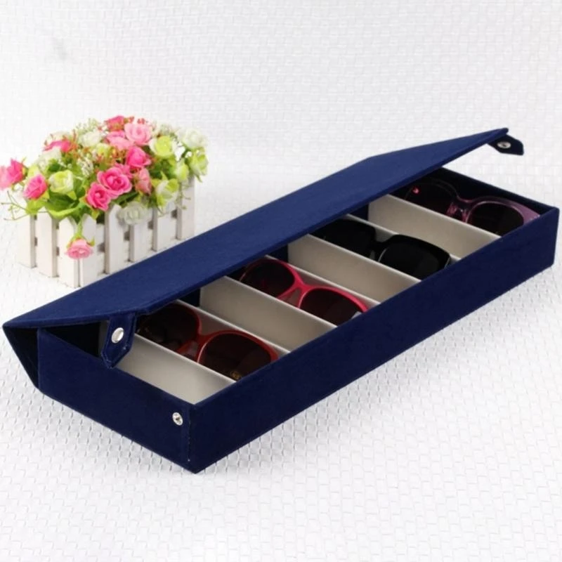 8 Slot Glasses Storage Box Rectangle Sunglasses Bedroom Dormitory Tabletop