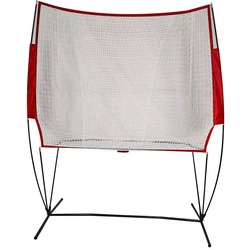 Filet de système de bungalow de balle de tennis portable, filet de pratique d'auto-assistance avec cadre, rebondisseur de tennis, dispositif d'entraînement unique, fuchsia