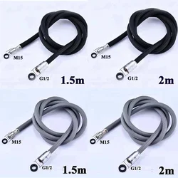 Black / Gray Nylon Wire Kitchen Faucet Pull Out Faucet Hoses Gray Nylon Pull-out Hose Tube Kitchen Wash Basin Sink Basin Connect
