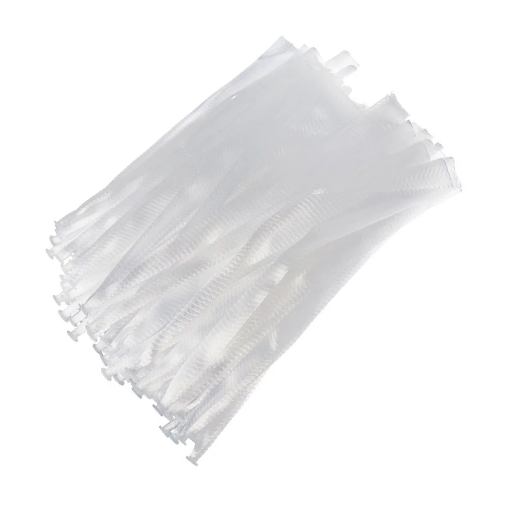 

200 Pcs White Disposable Sink Strainer Bag 20CM Fine Mesh Hair Catcher Kitchen Bath Drain Filter Elastic Garbage Blocker