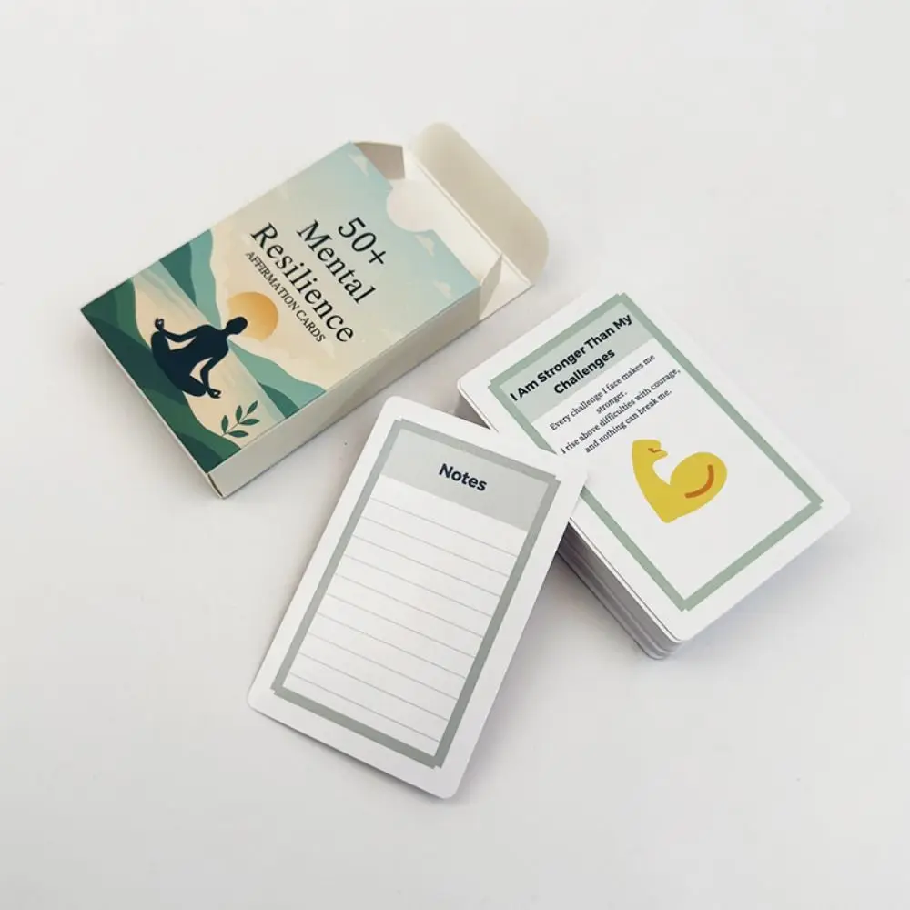

Mental Resilience 50+ Affirmation Card Gratitude Stress Relief Meditation Cards Motivation Anxiety Relief Mindfulness Cards