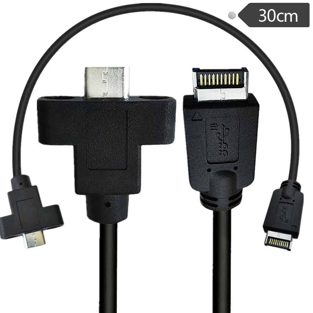 

3.1 Type E To USB Type C Panel With Fixed Hole 10Gbps Connection Cable Gen2 Chassis Built-In Cable