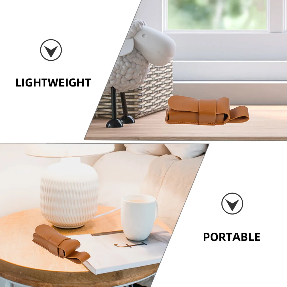 

2 Pcs Harmonica Case Carrying Ornament Storage Portable Holder for Guitar Bag Cases Brown