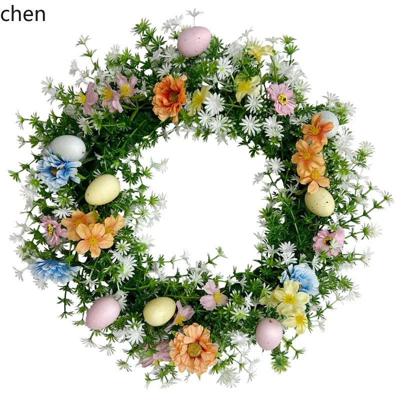 

spring easter wreath home decor hanging garland