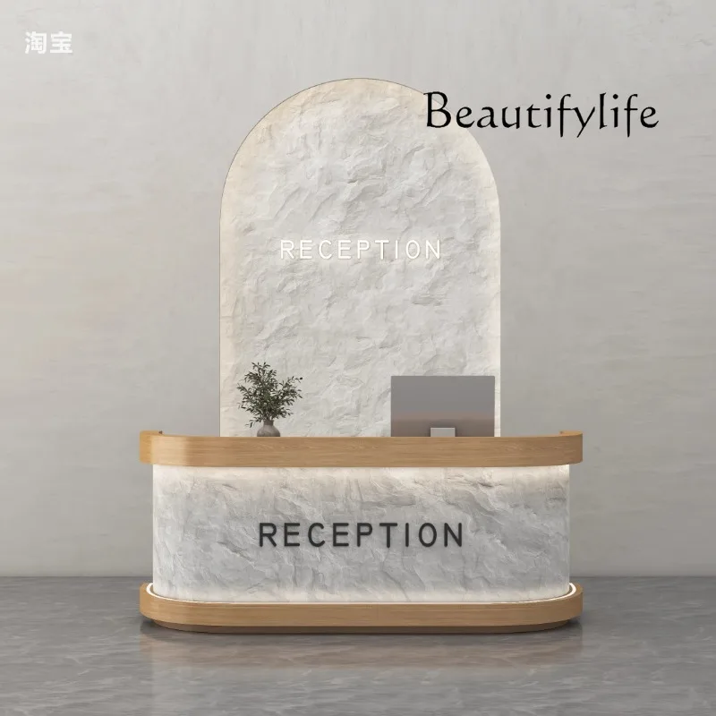 

Design Organizers Reception Desks Modern Shelves Restaurant Company Desks Unique Welcome Long Scrivania Commercial Furniture