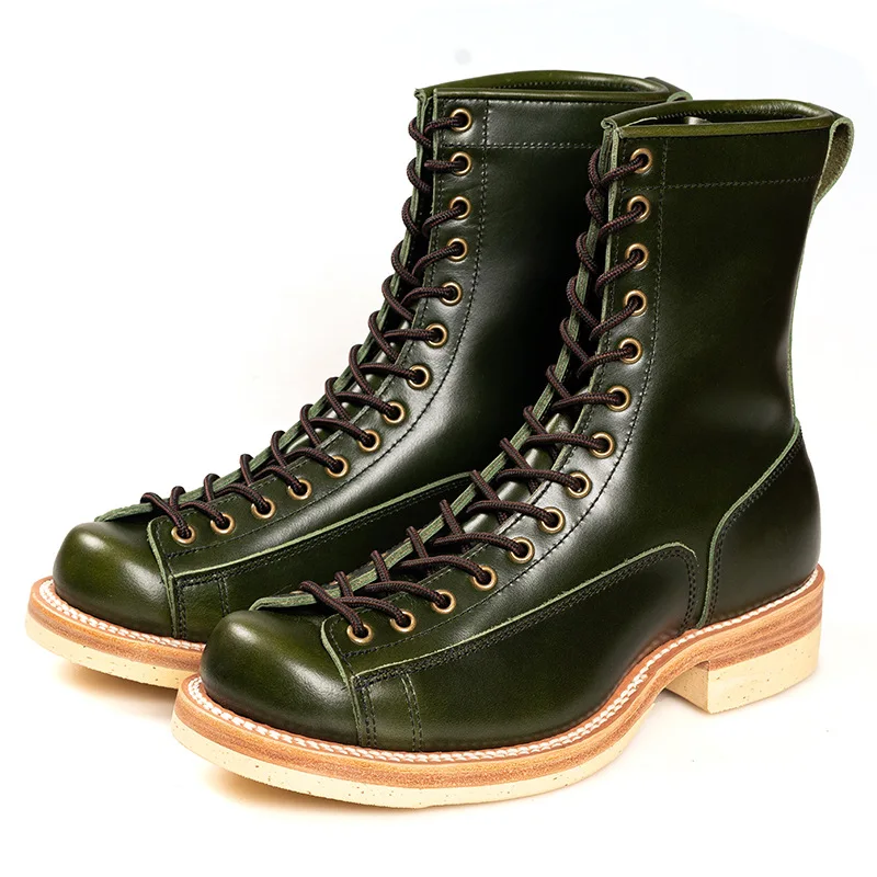 

Motorcycle Boots Waterproof Genuine Leather High-quality Off-Road Moto Boot Motorbike Higth-Top Shoes Botas De Motociclista Men