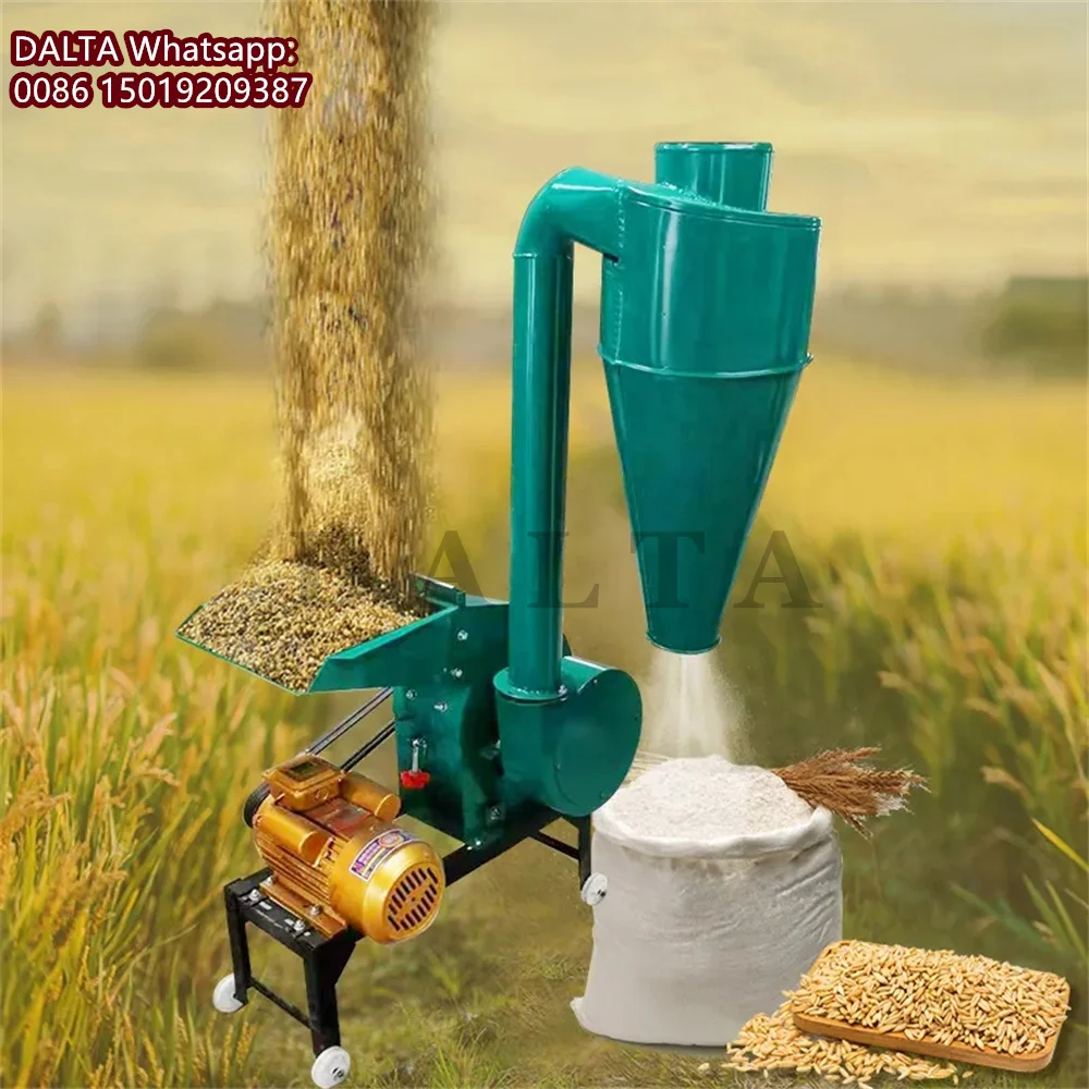 Home Use Maize Corn Grinding Hammer Mill  200-300KG/H Feed  Grinder Crusher Grass Feed Processing Machine