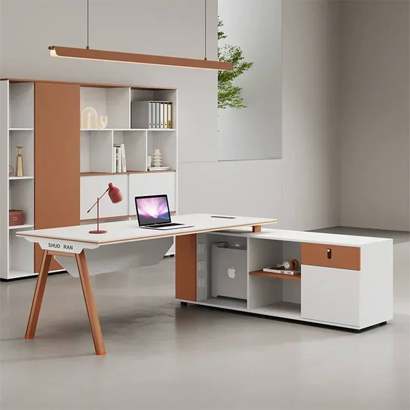 Elegant Office Desk Modern Luxury Advanced Office Desk Stylish Contracted High Quality Escritorio De Oficina Office Furniture