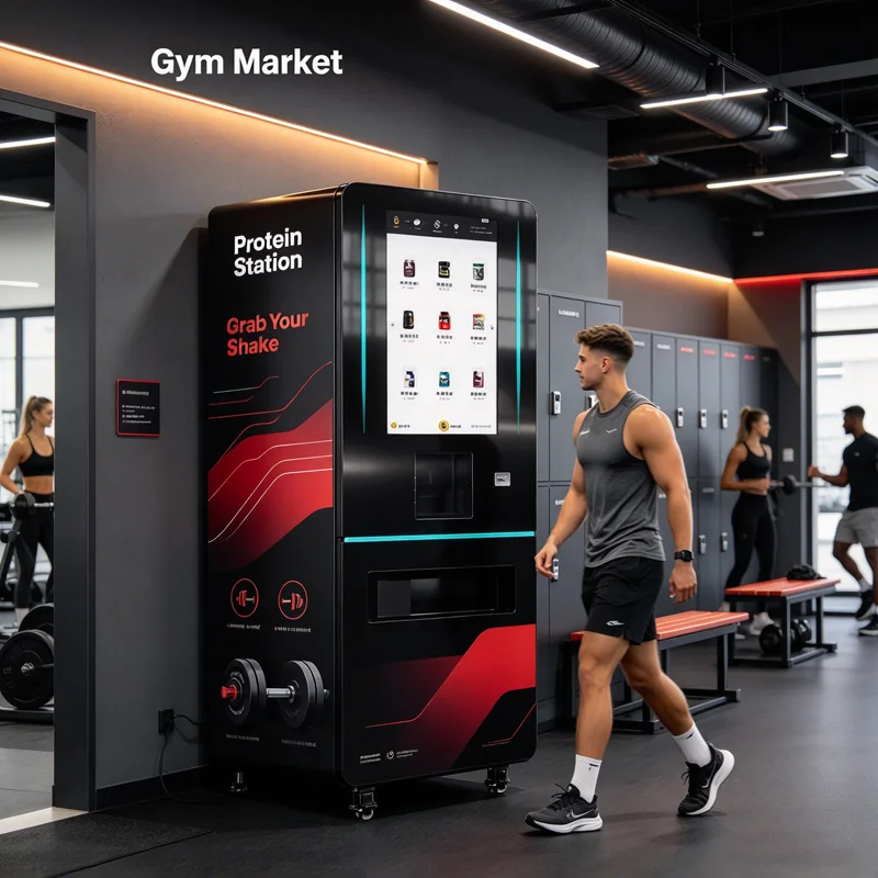 Automatic Protein Shake Vending Machine Protein Shake Maker Machine Smart Mixer Powder Dispenser for Gym OME
